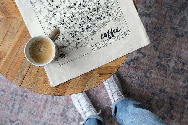 Coffee Toronto Map Tote Bag V2