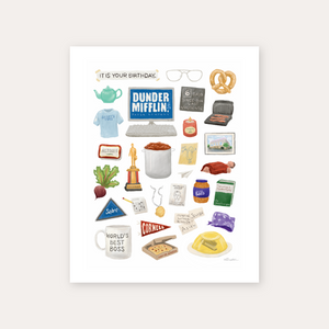 The Office Objects Art Print