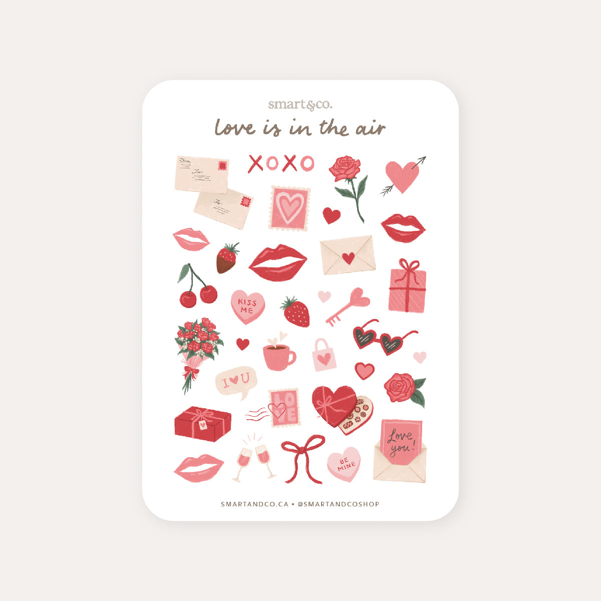 Love is in the Air Sticker Sheet