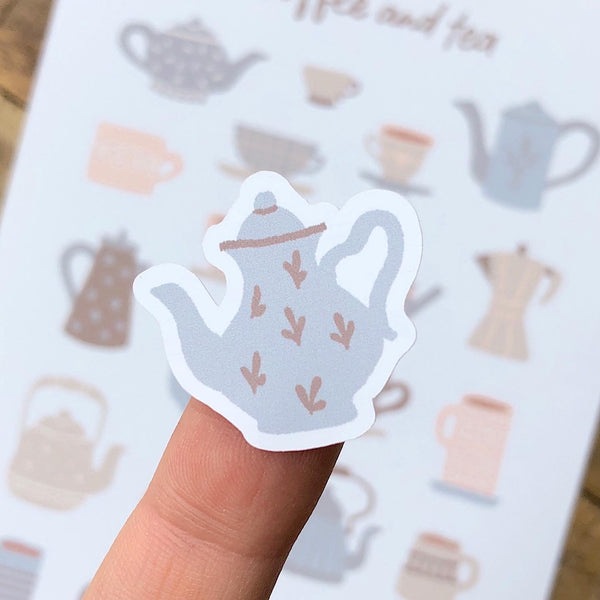 Coffee and Tea Sticker Sheet