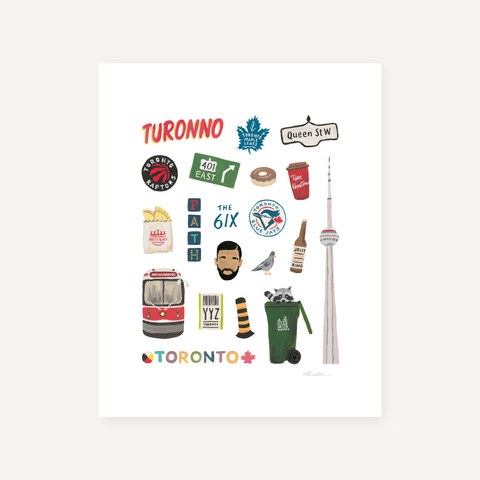 Toronto Essentials Art Print