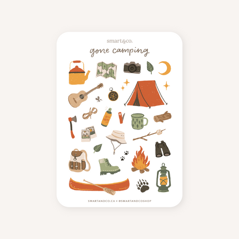Gone Camping Sticker Sheet