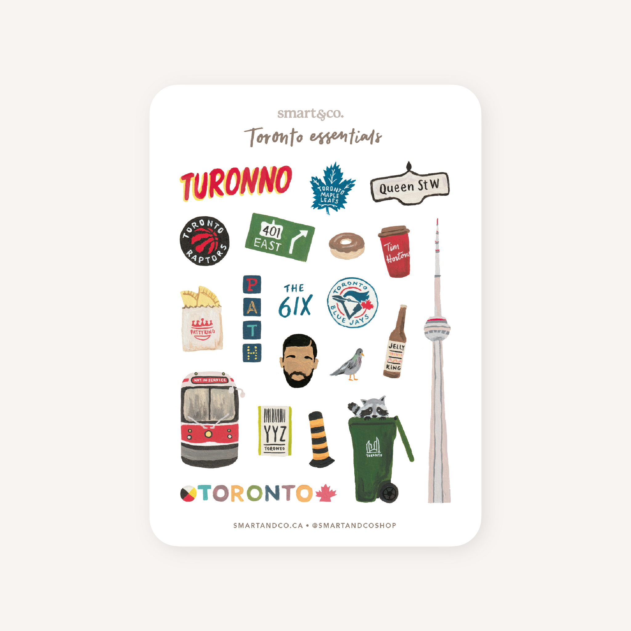 Toronto Essentials Sticker Sheet