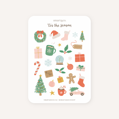 'Tis The Season Christmas Sticker Sheet